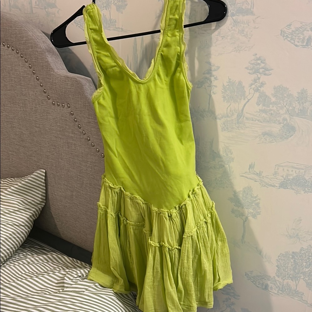Free People NWT Green Mini Dress
